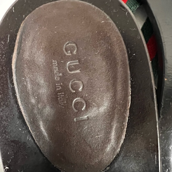 Gucci web thong heel slippers - Picture 4 of 7